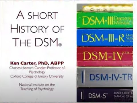 A history of the DSM