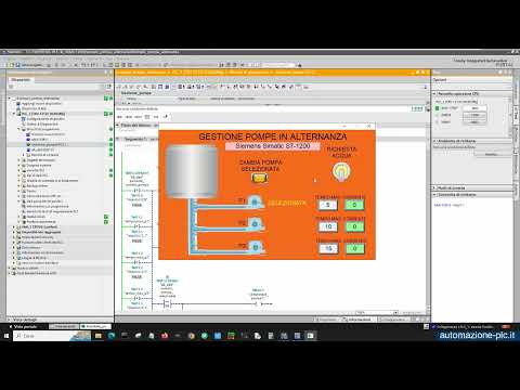Corsi di PLC Siemens - Gestione pompe in alternanza