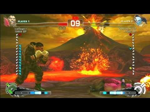 SSF4 Rank Match  ice0age r (BO)  vs  GENIUS K127 (CW)