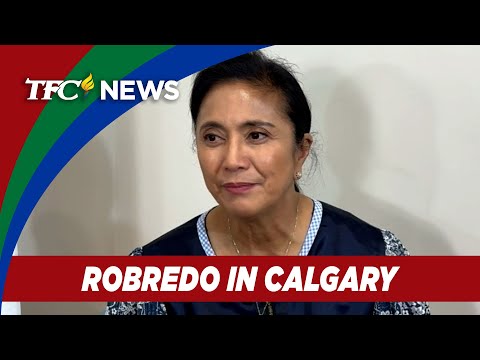 Ex-PH VP Robredo visits relatives, meets with Fil-Canadians in Calgary TFC News Alberta, Canada