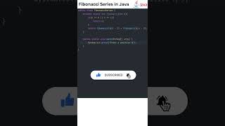 Fibonacci Series in Java | Java Interview Questions and Answers| #java #shorts #leetcode #coding