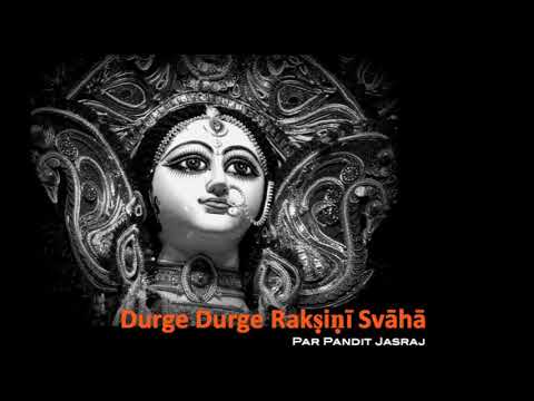 ॐ दुर्गे दुर्गे रक्षिणि स्वाहा । om durge durge rakṣiṇi svāhā ।