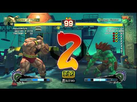 SSFIVAE~ Zangief (AquaSilk) vs.  Blanka (da masters son) HD
