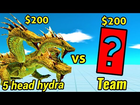 5 Head Hydra vs random team same price ARBS Animal revolt battle simulator