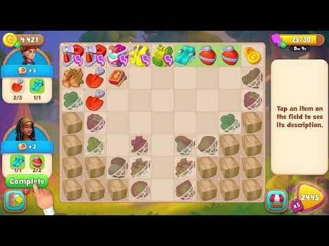 Gardenscapes 2444 Level - 17 moves - NO BooSTERS