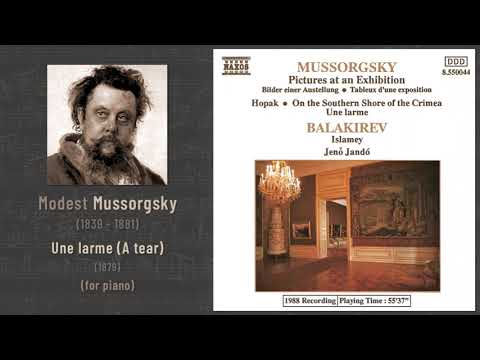 Modest Mussorgsky - Une larme (A tear) (1879) (Jandó 1988)