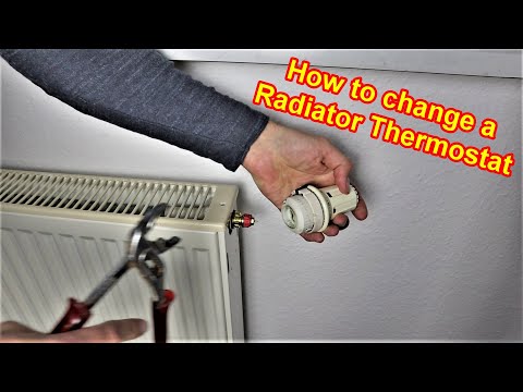 Change a Radiator thermostat - How to remove and replace a thermostatic radiator valve head