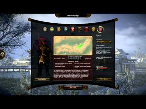 Let's Play Shogun 2 Total War - Part 1 (Introduction and Clan Selection)