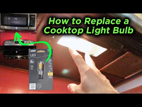 How to Replace a GE Microwave Rangehood Cooktop Light Bulb