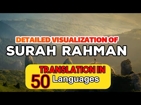 , title : 'Surah Rahman Visualization & Explanation Quran Video with Translation | Amazing Quran Recitation'