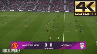 PES 2020 4K 60 FPS Manchester United vs Liverpool Amazing Realism LIVE Broadcast Camera