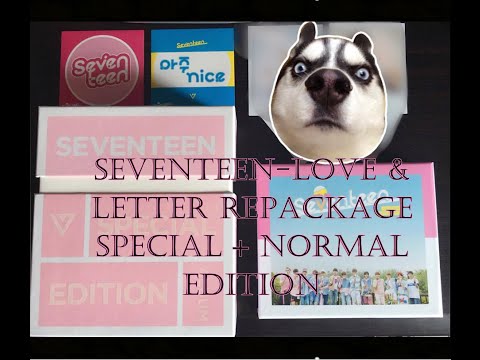★[Unboxing + Reaction] SEVENTEEN-Love & Letter Repackage Special + Normal Edition ★