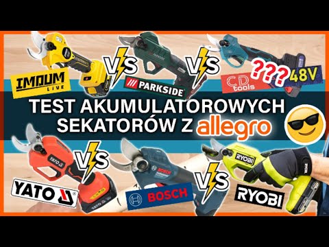 TEST of 6 cordless secateurs 🔥 Bosch, Ryobi, Parkside, Yato, Imoum – which one is the best?