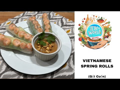 Learn how to Make Fresh and Delicious Vietnamese Spring Rolls! - (Goi Cuon)