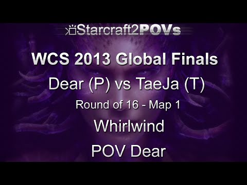 SC2 HotS - WCS 2013 Global Finals - Dear vs TaeJa - Ro16 - Map 1 - Whirlwind - Dear