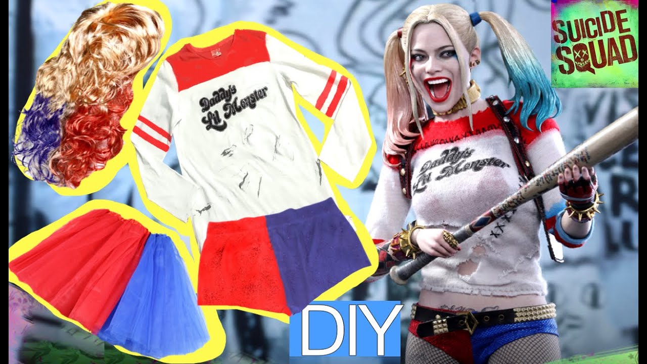 Disfraz casero de HARLEY QUINN del escuadrón suicida para Halloween. parte 2