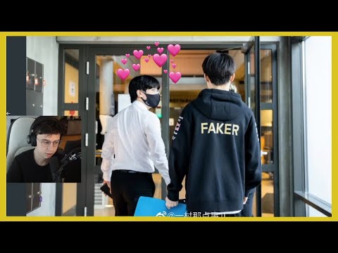 Caedrel reacts to Faker wholesome with old Coach Kkoma