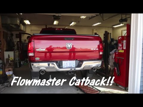Ram 1500 Flowmaster American Thunder Cat Back Install!! New Ram???