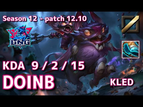 【KRサーバー/M1】LNG Doinb クレッド(Kled) VS ビクター(Viktor) MID - Patch12.10 KR Ranked【LoL】