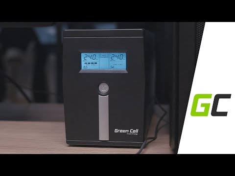 Green Cell Žalias Cell GREENCELL UPS02 UPS Micropower 800VA Žalias Cell video
