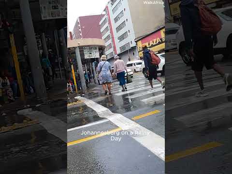 A rainy day in Johannesburg SA #walkafrica #southafrica #adventureexploring #travel #walkthrough