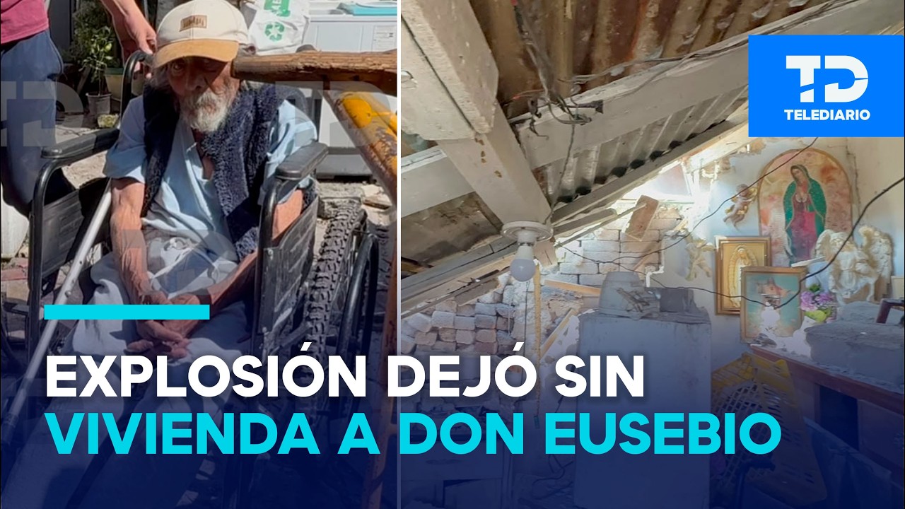 Eusebio, de 85 años, se salvó del colapso de su casa tras explosión en Coacalco; pide ayuda