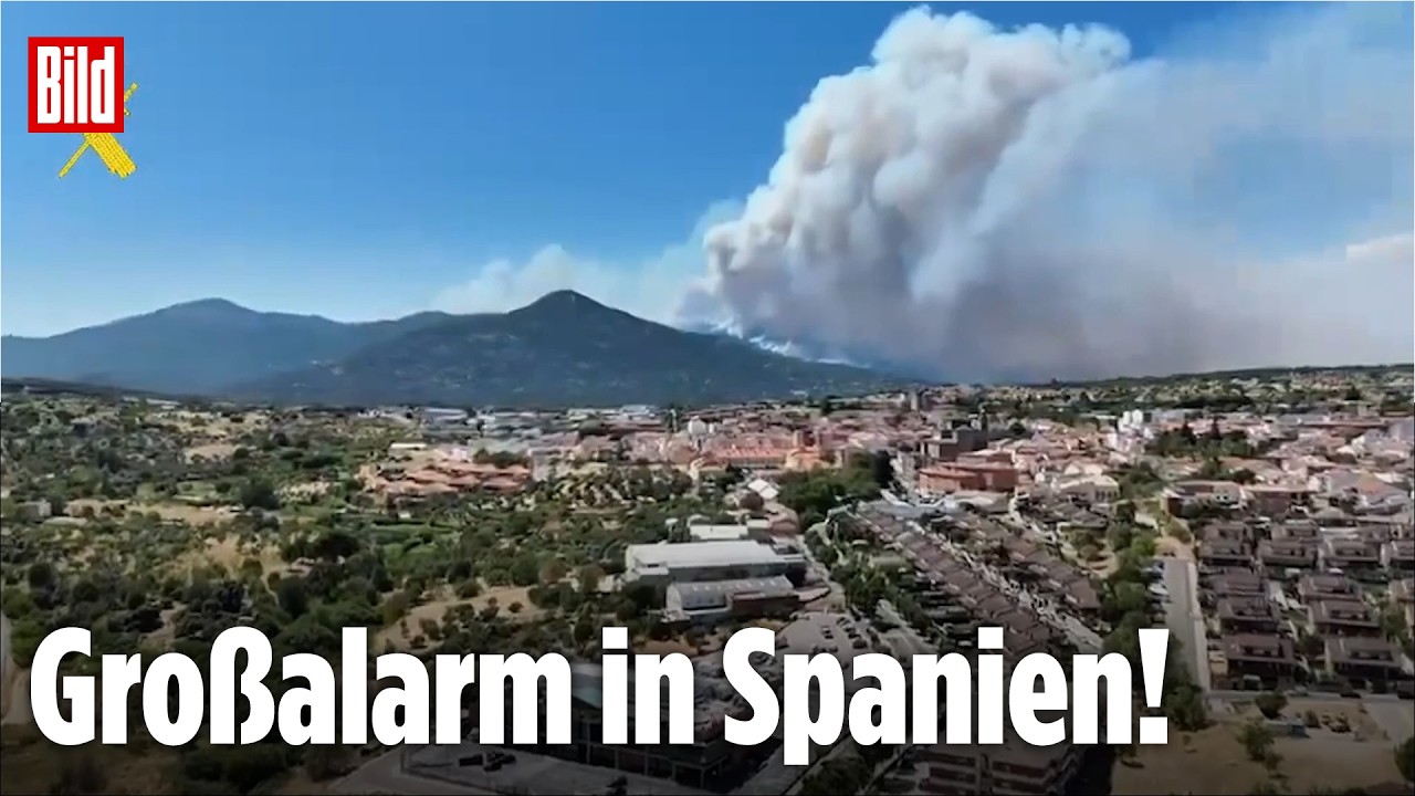 Waldbrände in Spanien: Feuer kommt Madrid immer näher!