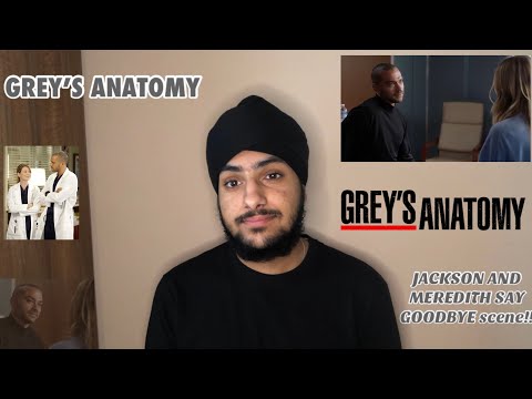 GREY'S ANATOMY - JACKSON AND MEREDITH SAY GOODBYE SCENE!!