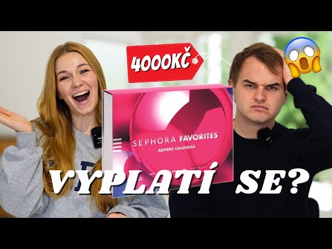 SEPHORA ADVENTNÍ KALENDÁŘ - PŘÍTEL HÁDÁ CENY PRODUKTŮ! VYPLATÍ SE?😱