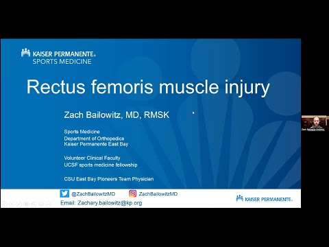 Rectus Femoris Muscle Injury with Dr. Zach Bailowitz | AMSSM Sports Ultrasound Case Presentation