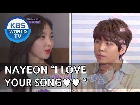 Nayeon is a big fan of Seunghwan?!  [Happy Together/2018.05.03]