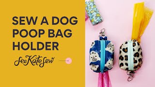 Sew a Dog Poop Bag Holder - Doggie Bag Clip-on Pattern