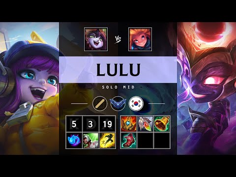 Lulu Mid vs Zoe: Killing spree - KR Diamond Patch 25.S1.1