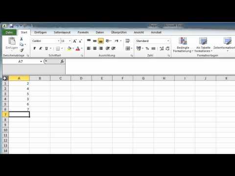 Excel 2010 - Die schnellste Methode Summen zu bilden