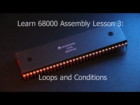 Learn 68000 Assembly Lesson 3 - Loops and Conditions