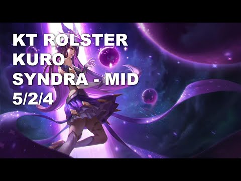 KT Rolster Kuro Mid Syndra vs Renekton - KR Challenger Patch 10.9