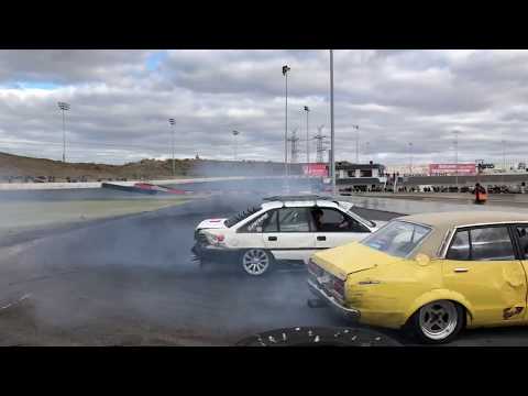 Thumbnail for Toyota Lexcen Vs Datsun 200B Drifting by Toyota Lexcen