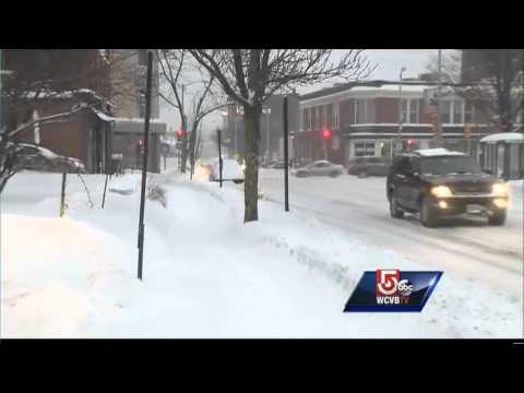 Whiteout conditions ease up in Leominster