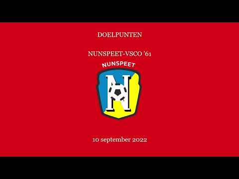 DOELPUNTEN NUNSPEET-VSCO '61   10 september 2022