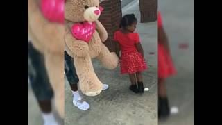 Dad surprises daughter with Valentine's gifts