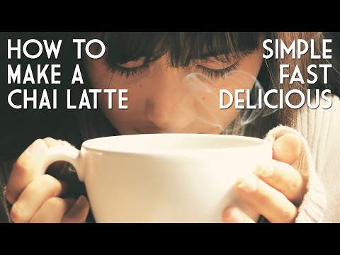 Make the BEST CHAI LATTE at home! Simple, fast, delicious & way cheaper than a coffee shop!