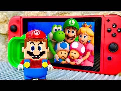 ¡Lego Mario entra en Nintendo Switch para salvarlos a TODOS! #legomario
