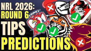 NRL Tips and Predictions - Round 6 2026