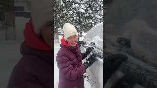 How to open your frozen truck topper #howto #freezingrain