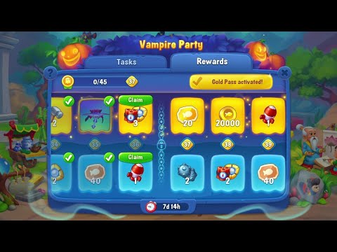 @Fishdom New Hard Level 8991. Vampire Party Level 36 Unlocked.