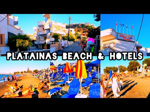 Where to stay in crete Island  Greece/platanias Beach & hotels #greece