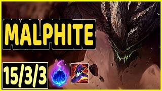 MALPHITE VS SETT - 15/3/3 KDA TOP GAMEPLAY