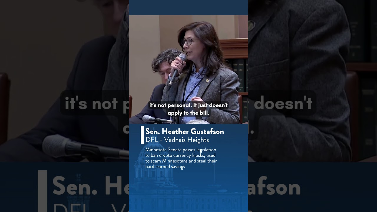 Senator Gustafson: Fighting Fraud and Protecting Minnesotans from Crypto Currency Scams