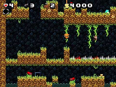 Let's Play Spelunky Classic - Episode 17 - Shortcuts to Ice Caverns & Jungle