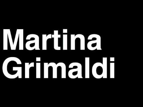 How to Pronounce Martina Grimaldi Italy Bronze Medal Swimming Marathon 10km London 2012 Olympics